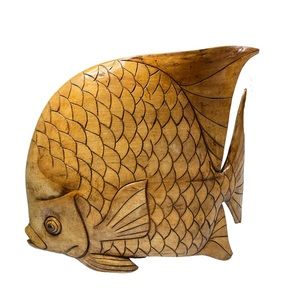 Hand Carved Happy Fish!